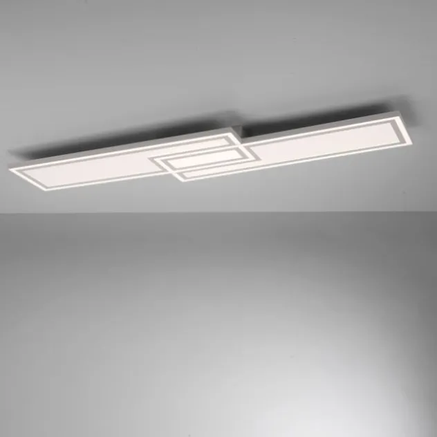 LED Deckenleuchte weiß flach 110x28 Fernbedienung dimmbar CCT Farbsteuerung