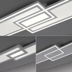 LED Deckenleuchte weiß flach 110x28 Fernbedienung dimmbar CCT Farbsteuerung