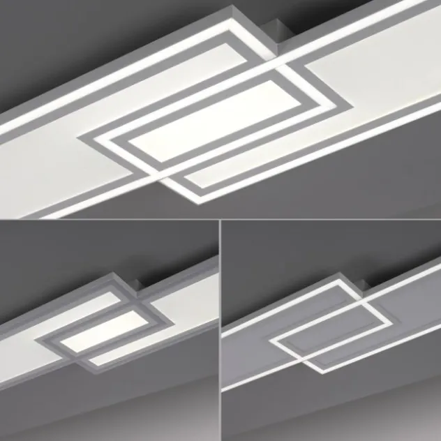 LED Deckenleuchte weiß flach 110x28 Fernbedienung dimmbar CCT Farbsteuerung