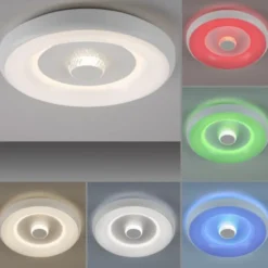 LED Deckenleuchte weiß Kristalllichtspiel Ferndbedienung dimmbar App