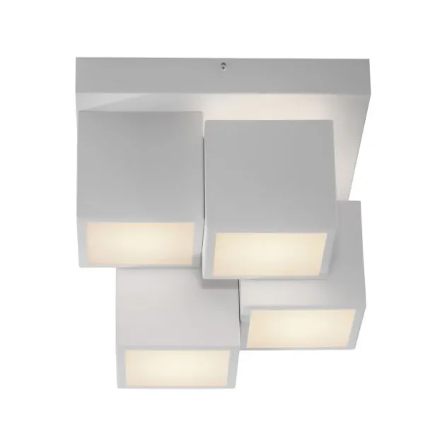 LED Deckenleuchte weiß modern Würfel Form warmweiß Wohnzimmer