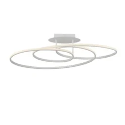 LED Deckenleuchte weiß modern Leuchtringe Esszimmer Wohnraumlampe