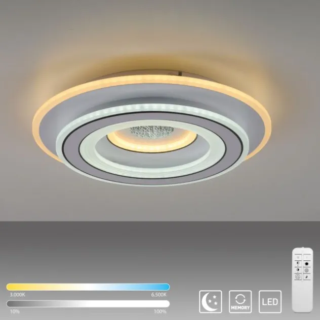 LED Deckenleuchte weiß Nachtlichtfunktion dimmbar Fernbedienung CCT