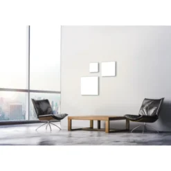 LED Deckenleuchte, weiß, quadratisch, Fernbedienung, dimmbar, modern