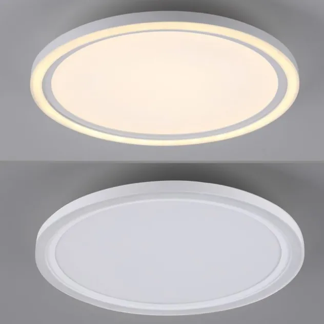 LED Deckenleuchte weiß rund Serienschalter warmweiß Memoryfunktion