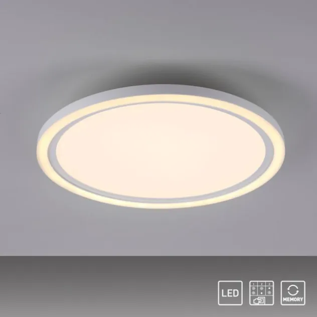 LED Deckenleuchte weiß rund Serienschalter warmweiß Memoryfunktion