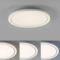LED Deckenleuchte weiß rund Serienschalter warmweiß Memoryfunktion