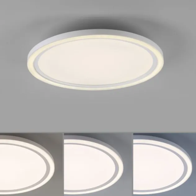 LED Deckenleuchte weiß rund Serienschalter warmweiß Memoryfunktion