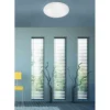 LED-Deckenleuchte, weiß, rund, Sternenoptik, warmweiß