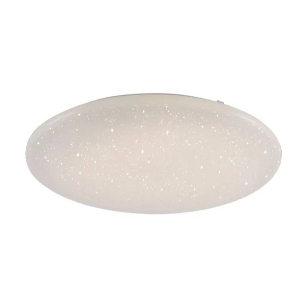 LED Deckenleuchte, weiß, rund, Sterneneffekt, Lichtfarbensteuerung, modern