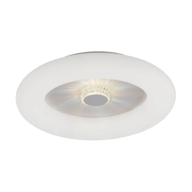 LED Deckenleuchte weiß rund 50x50 Kristalleffekte dimmbar steuerbar CCT