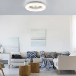 LED Deckenleuchte weiß rund 50x50 Kristalleffekte dimmbar steuerbar CCT