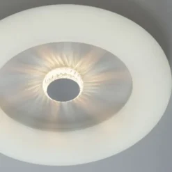 LED Deckenleuchte weiß rund 50x50 Kristalleffekte dimmbar steuerbar CCT