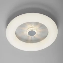 LED Deckenleuchte weiß rund 50x50 Kristalleffekte dimmbar steuerbar CCT