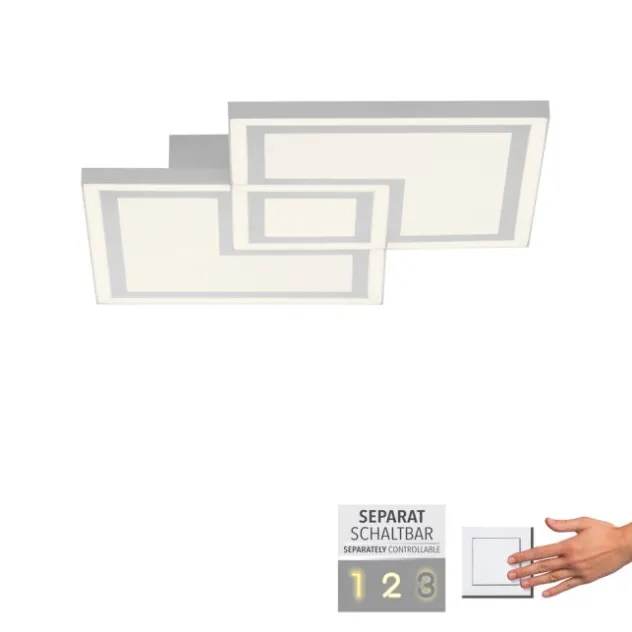 LED Deckenleuchte weiß Serienschalter warmweiß Licht Memoryfunktion