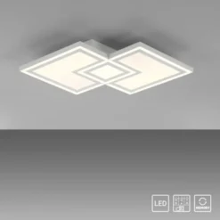 LED Deckenleuchte weiß Serienschalter warmweiß Licht Memoryfunktion