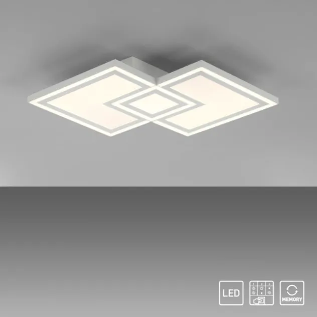 LED Deckenleuchte weiß Serienschalter warmweiß Licht Memoryfunktion