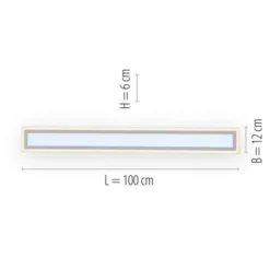 LED Deckenleuchte weiss 100x11,8cm CCT Farbmanagement dimmbar Fernbedienung