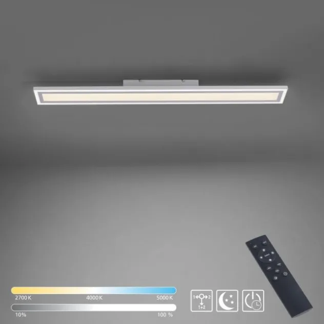 LED Deckenleuchte weiss 100x11,8cm CCT Farbmanagement dimmbar Fernbedienung