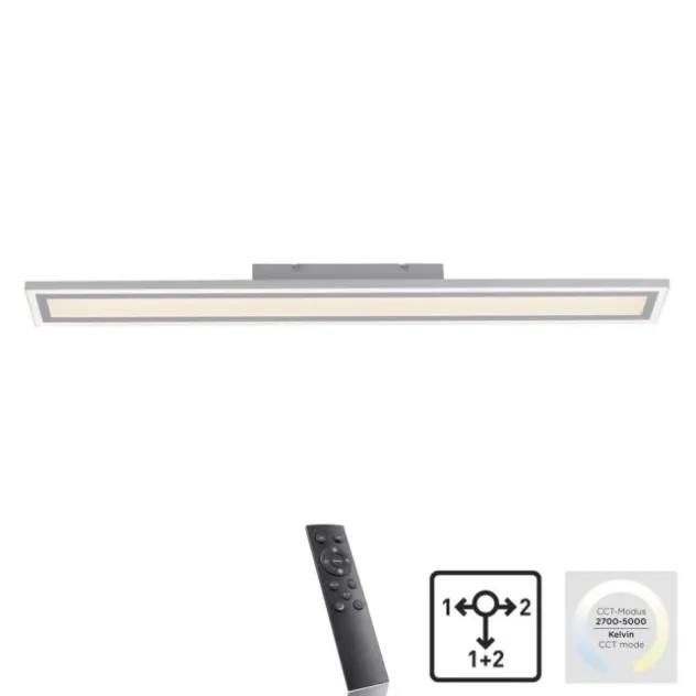 LED Deckenleuchte weiss 100x11,8cm CCT Farbmanagement dimmbar Fernbedienung