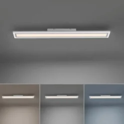 LED Deckenleuchte weiss 100x11,8cm CCT Farbmanagement dimmbar Fernbedienung
