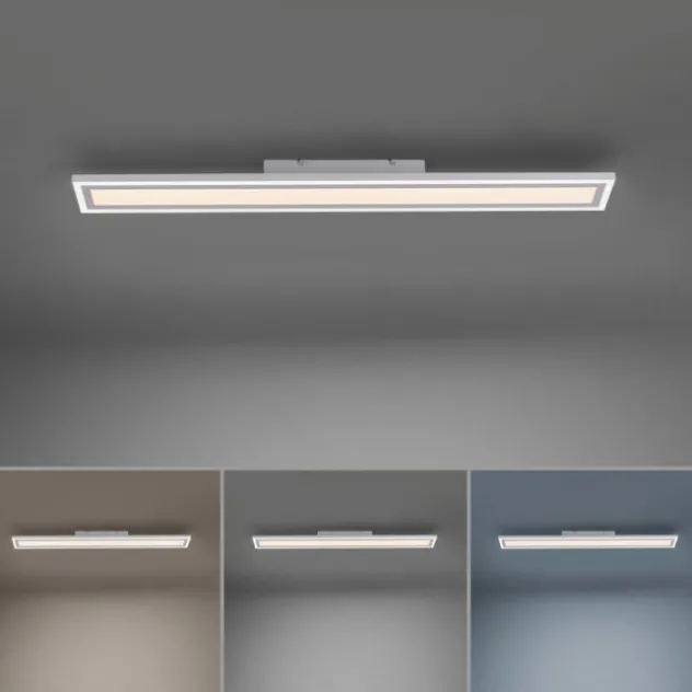 LED Deckenleuchte weiss 100x11,8cm CCT Farbmanagement dimmbar Fernbedienung