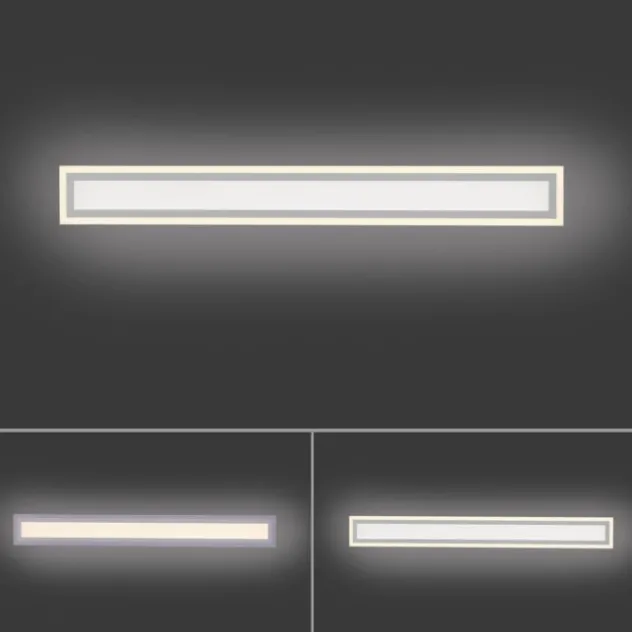 LED Deckenleuchte weiss 100x11,8cm CCT Farbmanagement dimmbar Fernbedienung