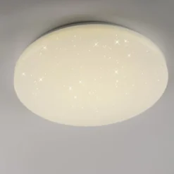LED Deckenleuchte weiß Sternenhimmel rund D=26cm Schlafzimmer