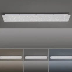 LED Deckenleuchte, weiß, Sternenhimmel-Optik, Farbtemperatursteuerung