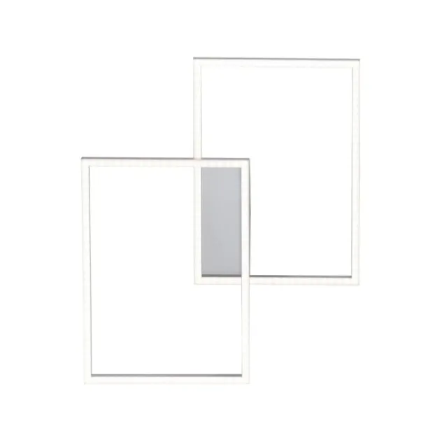 LED-Deckenleuchte, 75,5x56,2cm, CCT-Farbmanagement, Fernbedienung, Memory Funktion