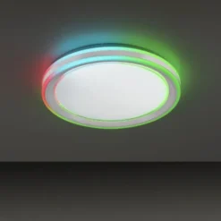 LED Deckenleuchte 48,5x48,5cm rund weiß dimmbar Farbspiel CCT LED Panel