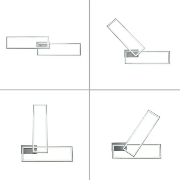 LED Deckenleuchte 72x210cm silberfarbig RGB Rainbow Farben dimmbar CCT