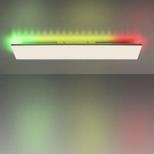 LED Deckenleuchte 100,5x25,5cm weiß rechteckig RGB+CCT dimmbar Panel