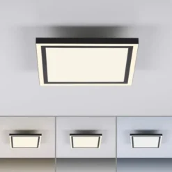 LED Deckenleuchte 30x30 schwarz dimmbar CCT steuerbar über App