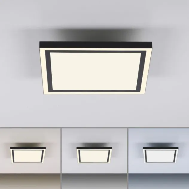 LED Deckenleuchte 30x30 schwarz dimmbar CCT steuerbar über App