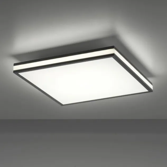 LED Deckenleuchte 45x45 schwarz quadratisch RGB Dreamcolor dimmbar Panel