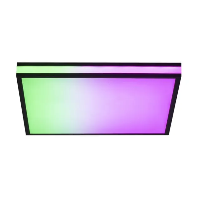 LED Deckenleuchte 45x45 schwarz quadratisch RGB Dreamcolor dimmbar Panel