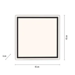 LED Deckenleuchte 45x45 schwarz steuerbar über App dimmbar