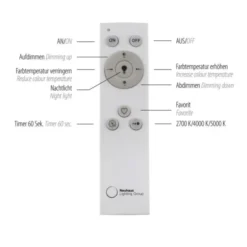 LED Deckenleuchte 45x45 schwarz steuerbar über App dimmbar