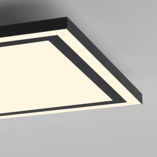 LED Deckenleuchte 45x45 schwarz steuerbar über App dimmbar