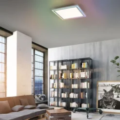 LED Deckenleuchte 40x40 weiss flach Rainbow RGB Fernbedienung Alleskönner