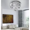 LED-Deckenstrahler, aluminium-matt, 3 Leuchtköpfe, warmweiße Lichtfarbe
