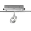 LED-Deckenstrahler, Aluminium, 3 Leuchtköpfe, warmweiße Lichtfarbe, modern