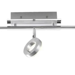 LED-Deckenstrahler, Aluminium, 3 Leuchtköpfe, warmweiße Lichtfarbe, modern