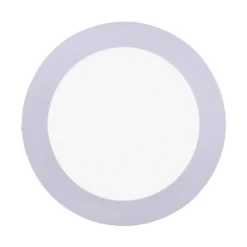 LED-Einbauleuchte, silber, rund inkl. Dimmfunktion, blendfrei, modern