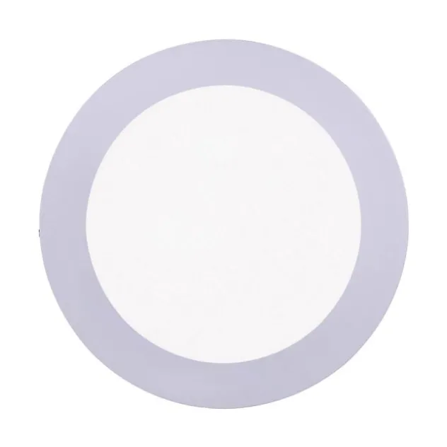 LED-Einbauleuchte, silber, rund inkl. Dimmfunktion, blendfrei, modern