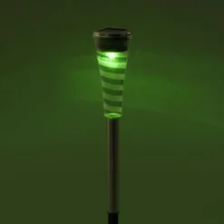 LED Erdspießleuchte Set Farbverlauf spritzwassergeschützt Solar