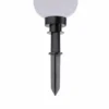 LED Kugelleuchte 2er Set 20x20x51cm weiß mit Kabel und Spieß Außenlampe