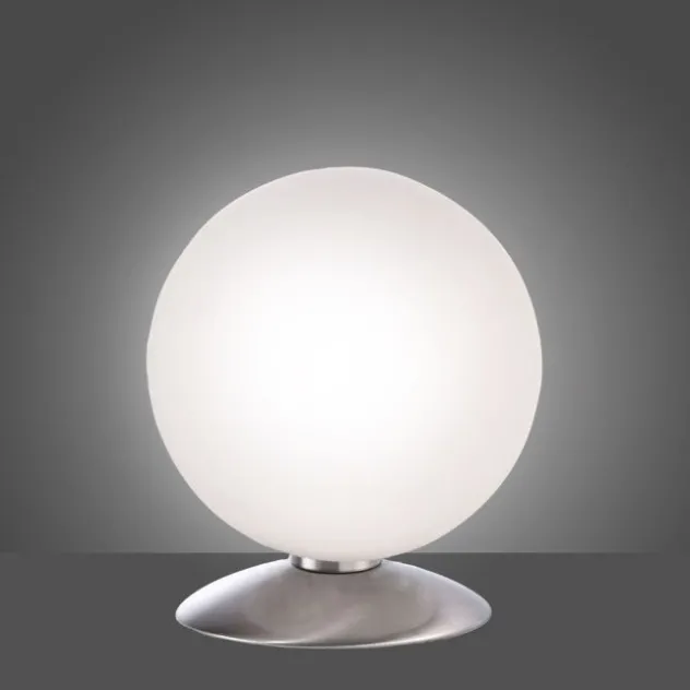 LED-Kugelleuchte, Tischleuchte, warmweißer Lichtfarbe, Touchdimmer, blendfrei
