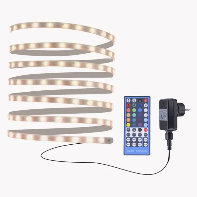 LED Lichtstreifen mehrfarbig 5 Meter mit Fernbedienung dimmbar RGB